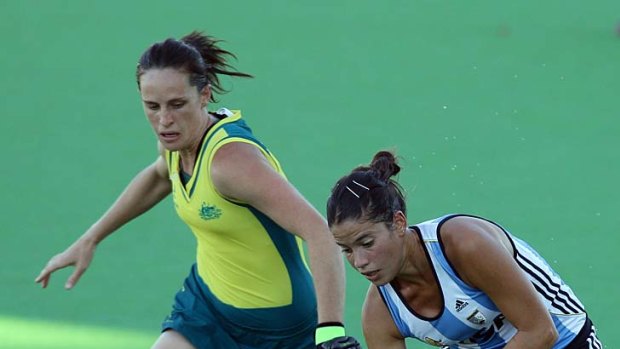 Madonna Blyth (left) will captain the Hockeyroos in London.