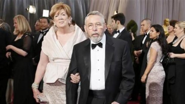 Former CIA agents Jonna and Tony Mendez, whom the film "Argo" is based on, arrives at the 85th Academy Awards in Hollywood, California. Jonna is now Target's 'Kids' Gift Detective' for parents.