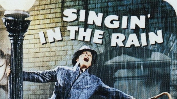 Gene Kelly in the 1952 movie <i>Singin' In The Rain</i>.