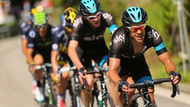 "We weren?t disrespecting [Prudhomme], or his race or his organisation": Team Sky's team player Richie Porte (right).