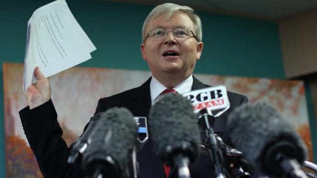 Prime Minister Kevin Rudd has spoken to the US President and British PM about the situation in Syria.