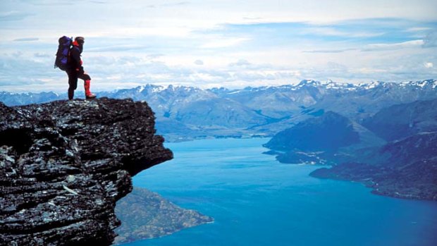 Survive this ... views from high above Lake Wakatipu, Queenstown.