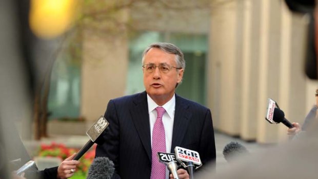 Downplaying expectations ... Wayne Swan speaks before the two-day tax forum, setting out its parameters and ruling out a GST increase.