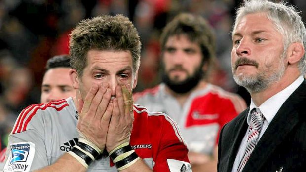 Grudge match: Richie McCaw's Crusaders will be out to avenge their painful loss to the Reds in the Super Rugby final when they meet in this year's playoffs.