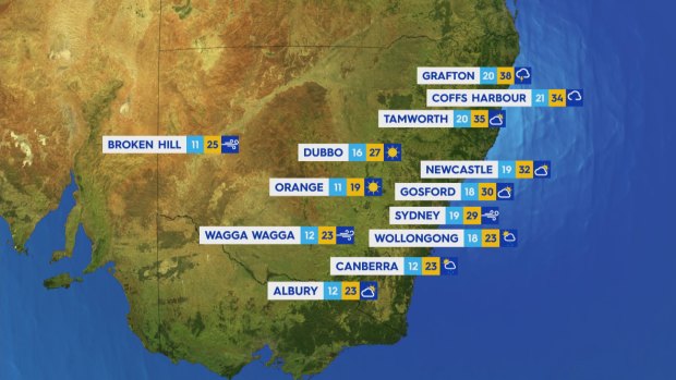 National weather forecast for Monday December 23