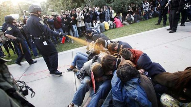 University of California, Davis Police Lt. John Pike, who used pepper spray on Occupy UC Davis protesters in November 2011, later received a larger compensation than the students.