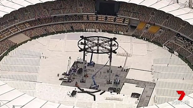 The Adele concert damaged the Gabba pitch.
