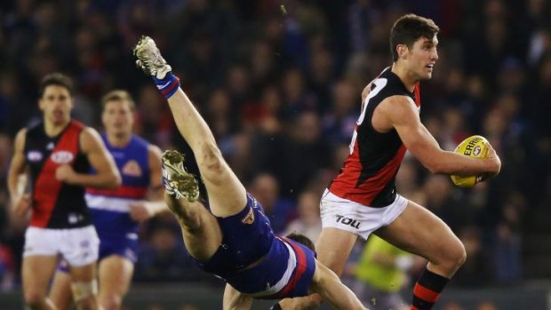 David Myers on the move for Essendon.