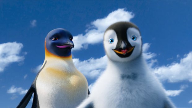 Those dancing penguins return in <i>Happy Feet Two</i>.