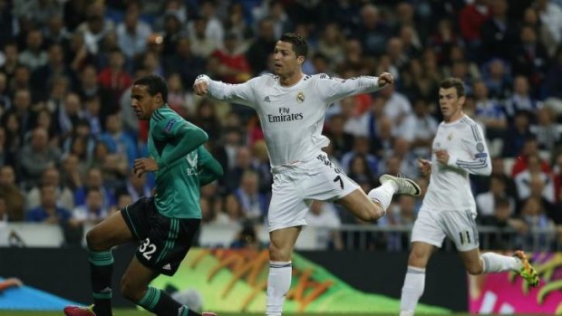 Cristiano Ronaldo scored his 40th goal of the season in Real's win over Schalke.