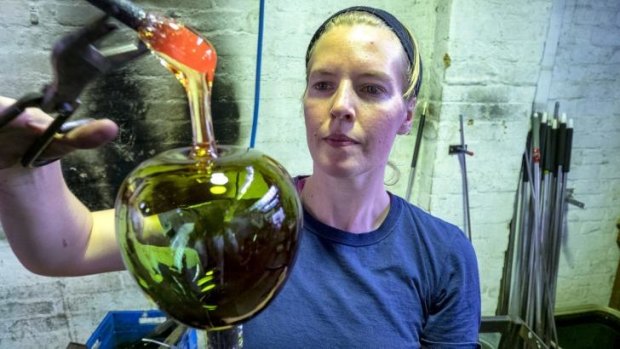 Larger than life: Laurel Kohut experiments in making giant jewellery in glass.