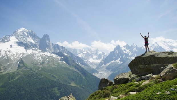 Rise and shine ... breathtaking views on the Tour du Mont Blanc.