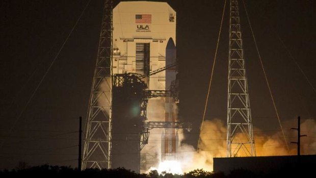 Lift off: A US Air Force Wideband Global SATCOM (WGS-6) mission launches from Cape Canaveral Air Force Station, Florida.