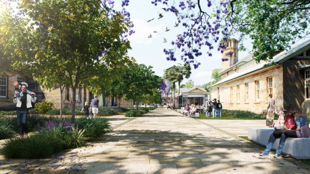 Artists impression of North Parramatta heritage precinct redevelopment.