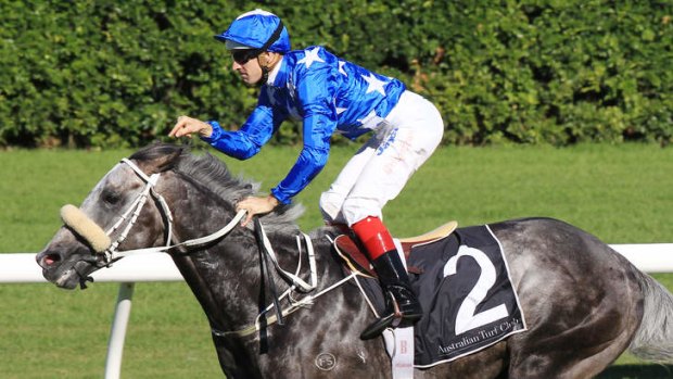 Always Reliable: Hugh Bowman on Reliable Man after a stunning win in the Queen Elizabeth Stakes at Randwick on Saturday.