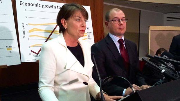 Premier Anna Bligh and Treasurer Andrew Fraser take questions from the media on the 2011 State Budget.