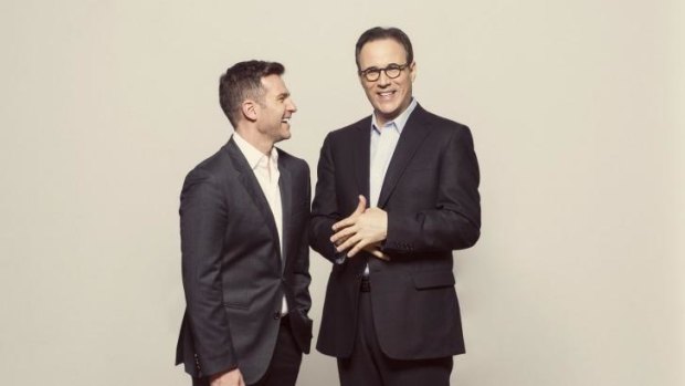 Bring popcorn: David Campbell, left, is hitting the big screen but doesn't think he'll knock Ryan Gosling or George Clooney off their perch anytime soon.