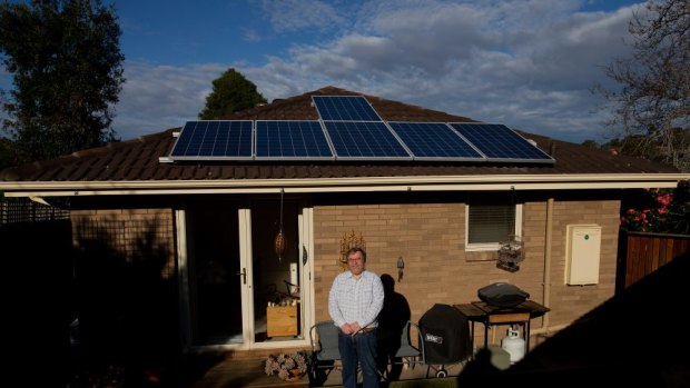 Keith Armstrong believes that installing solar panels on his house will cut his electricity bills in half.
