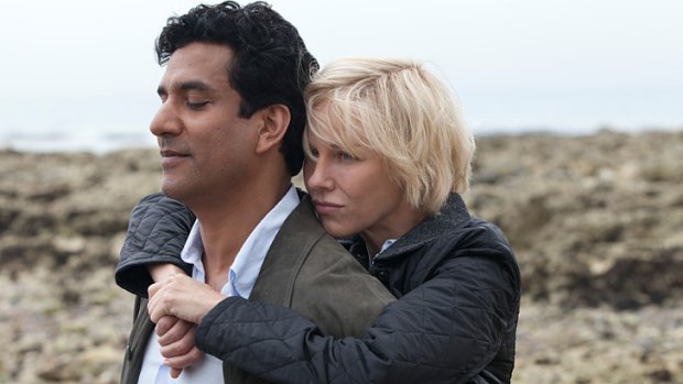 Naveen Andrews as Dr Hasnat Khan and Naomi Watts as the People's Princess in <i>Diana</i>.