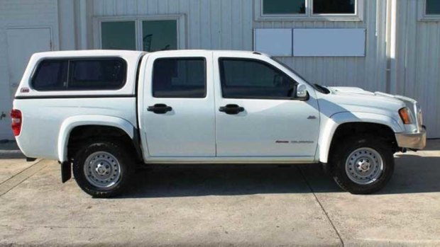 Police want to know the movements of a white Holden Colorado dual cab similar to the car pictured.