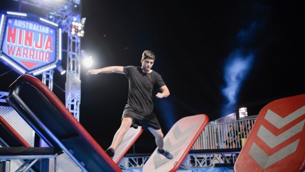 Brodie Pawson competes against his brother Dylan on Australian Ninja Warrior.