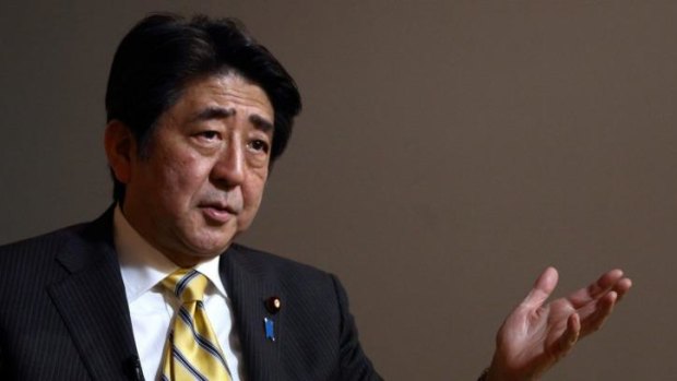 Shinzo Abe, Japanese Prime Minister.