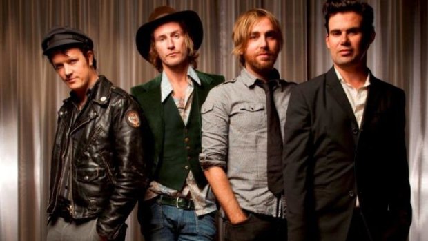 Come together: (from left) Chris Cheney, Tim Rogers, Josh Pyke and Phil Jamieson are bringing their tribute to the Beatles' "white album" to the Opera House in July.