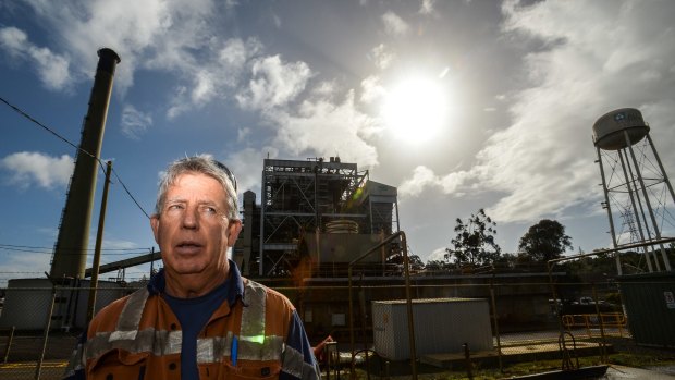 Shop steward Graeme Kerr at the mine.