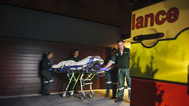 News
A night out with the ACT Ambulance Service.  
Photo: Rohan Thomson 
The Canberra Times