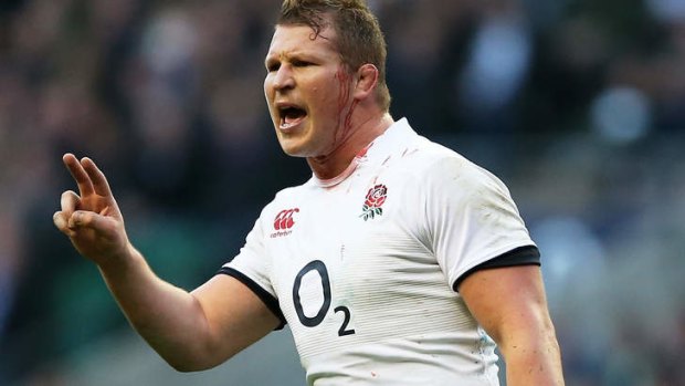 Dylan Hartley of England came on as a replacement against the Wallabies.