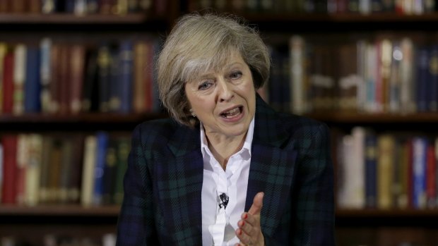 Britain's Home Secretary Theresa May is a leading candidtae to become the next prime minister. 