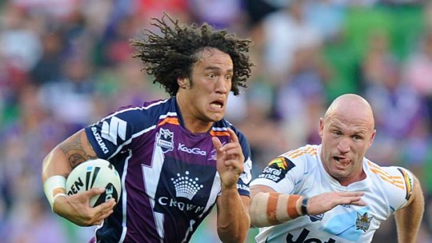 Taking the lead: Melbourne Storm's Kevin Proctor (left) is shouldering more responsibility.