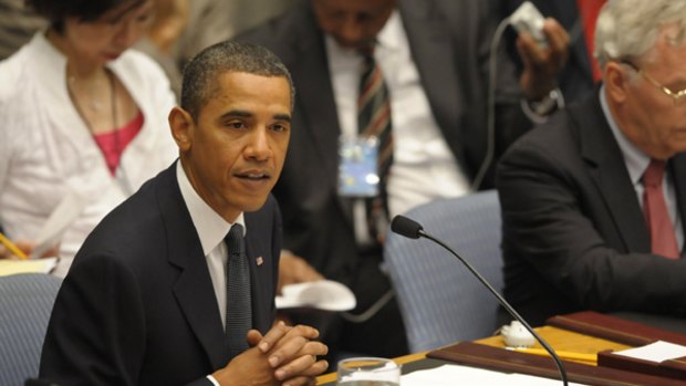 US President Barack Obama chairs the Security Council meeting at the United Nations headquarters in New York.