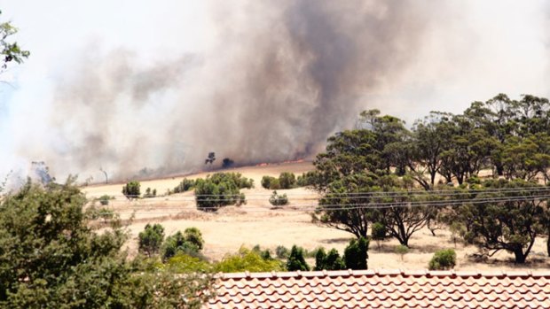 Bushfires burning in Toodyay.