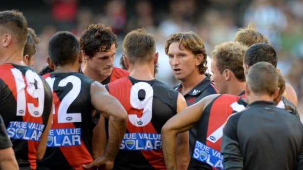 Group mentality: The Essendon players want the uncertainty to end.