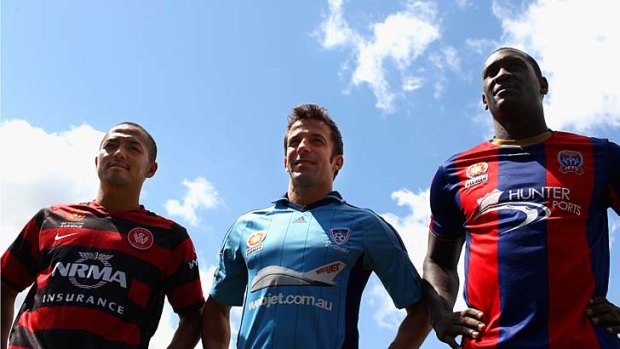 How's it going? ... the new marquee signings got together for yesterday's A-League launch.