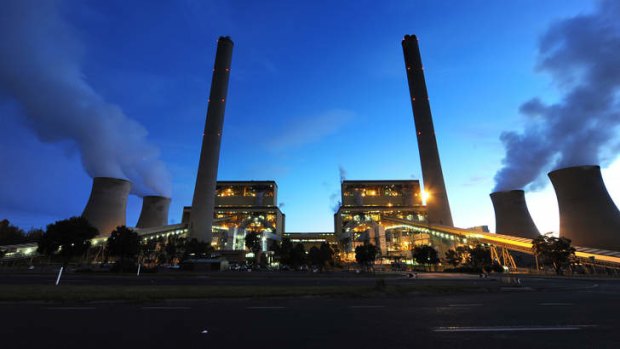 Loy Yang coal-fired power station in the Latrobe Valley.