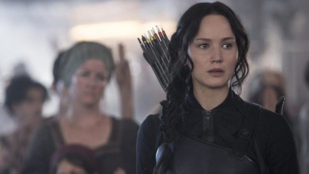 The chosen one: Jennifer Lawrence returns as Katniss Everdeen in <i>The Hunger Games: Mockingjay Part 1</i>.