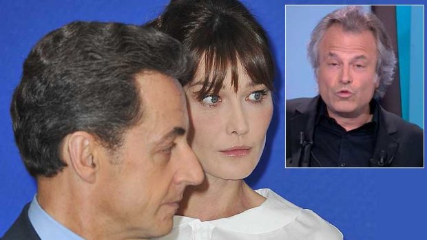 "I should smash your face in" ... Nicolas Sarkozy upset with Franz-Olivier Giesbert over comment about Carla Bruni.