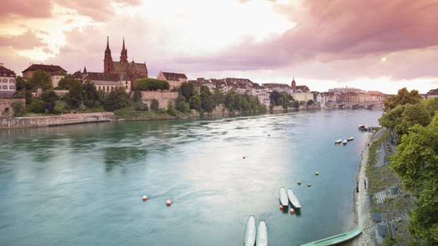 Basel, Switzerland, on the Rhine River.