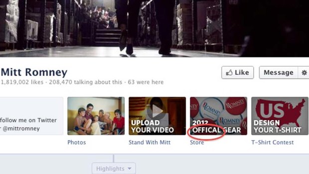 Official is spelled "offical" front and centre on Romney's Facebook page.