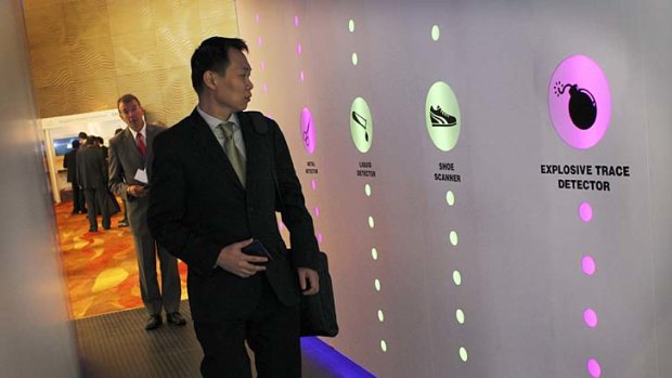 The high-tech screening system would filter passengers according to risk and scan and 'sniff' them as they walk through.