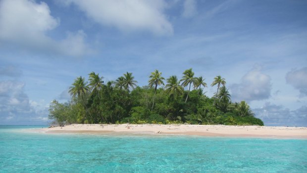Tuvalu Prime Minister Enele Sopoaga, whose tiny nine-island nation has become the poster child for the threat of sea-level rise, vented his frustration at the audit findings. Pictured: Fualopa motu in Funafuti Conservation Area, Tuvalu.
