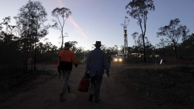 Campaign: Anti coal seam gas activists have protested against Santos operations in the Pilliga Forest.