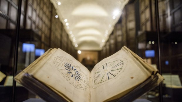 The <i>Voynich</I> manuscript, a never-deciphered illustrated codex from the 1400s.