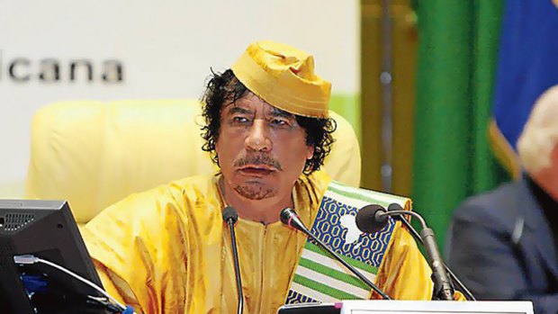 Muammar Gaddafi ... pushed his proposal for broad power.