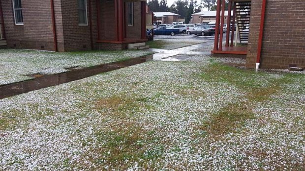 A hail storm left its mark on Richmond earlier this afternoon.
