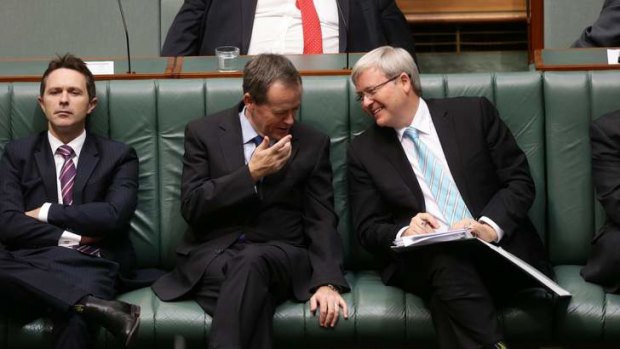 Workplace Relations Minister Bill Shorten and Prime Minister Kevin Rudd.