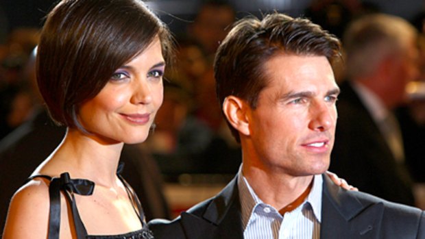 No intimacy ... Katie Holmes and Tom Cruise.