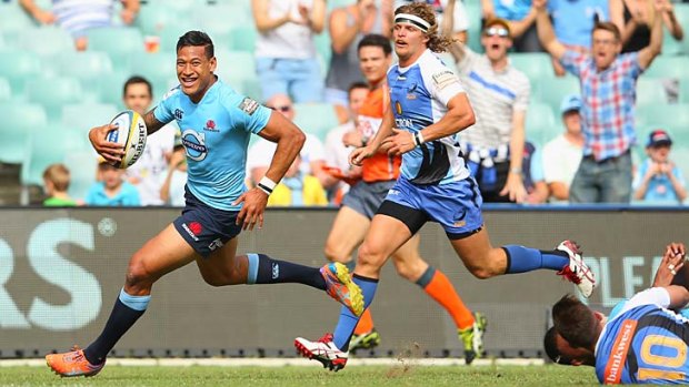 Bright spot: Israel Folau has started the season at a rate of knots.